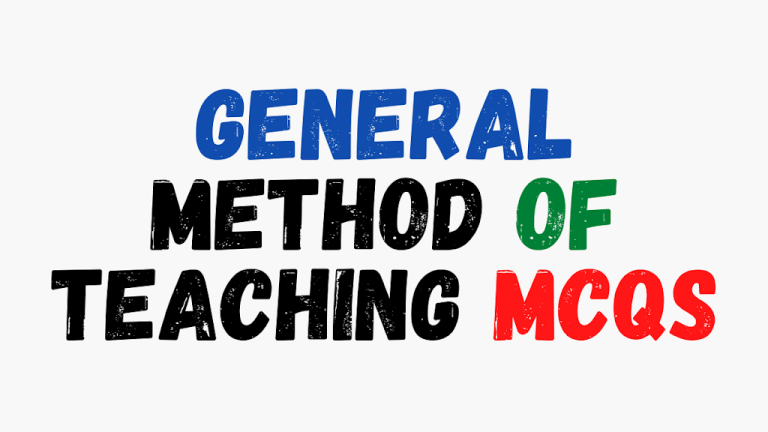General Method of Teaching MCQs