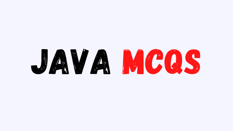 Java MCQs with Answer